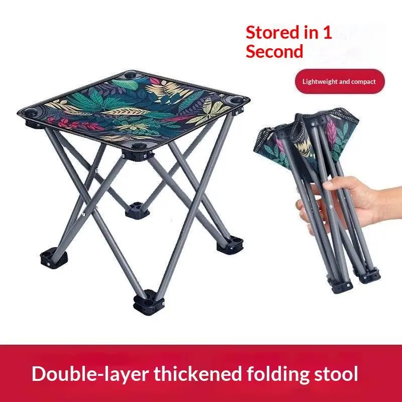 Tragbarer Klappbarer Campinghocker mit Robustem Stahlrahmen und Strapazierfähigem Oxford-Sitz für Freizeit, Strand, Wandern, Angeln, Picknick – Detail 6