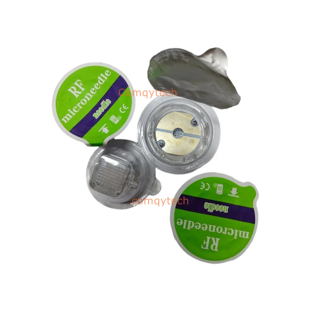Одноразовые зеленые картриджи для RF-микронидлинга с золотым покрытием, 10/25/64 пина, нано-картриджи для фракционного RF-аппарата