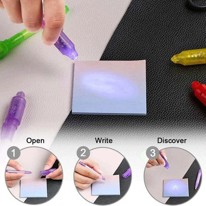 Bolígrafos de tinta invisibles para niños, bolígrafo mágico que desaparece con luz UV, rellenos de bolsas de fiesta, 30 unidades