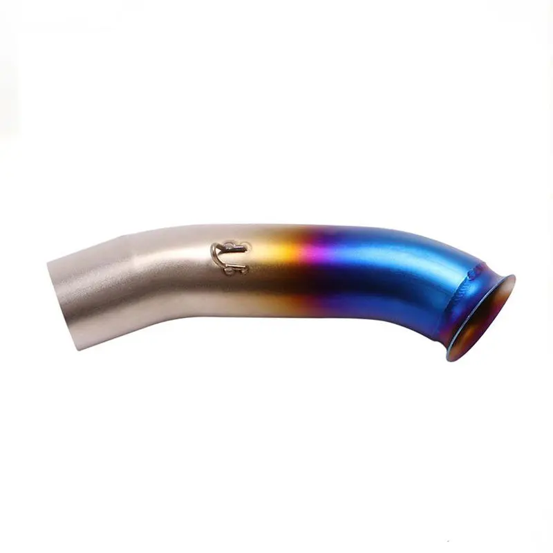 RC390 Motorcyle Exhaust Muffler Middle Link Pipe 51mm Inlet Connect Pipe For KTM DUKE RC 125 250 390 RC390 Duke390 2017- 2021