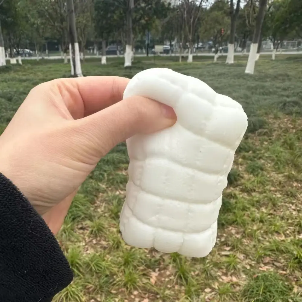 Fun Squishy Soap Fidget Toy Milk White Square Soap Squeeze Toys Squishy Texture Relieve Anxiety Anti-stress Toy Office Use