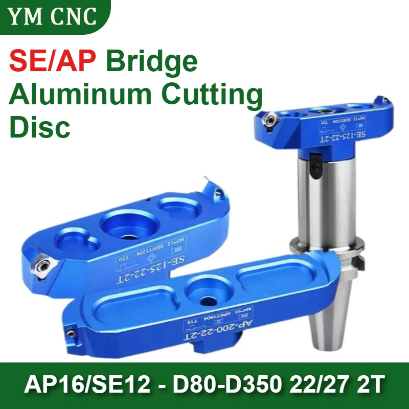 BAP400R KM12 AP16 SE12 Double Blade Bridge Cutter SEKT1204 APKT1604 Insert CNC Tool Holder BT30-50 FMB22