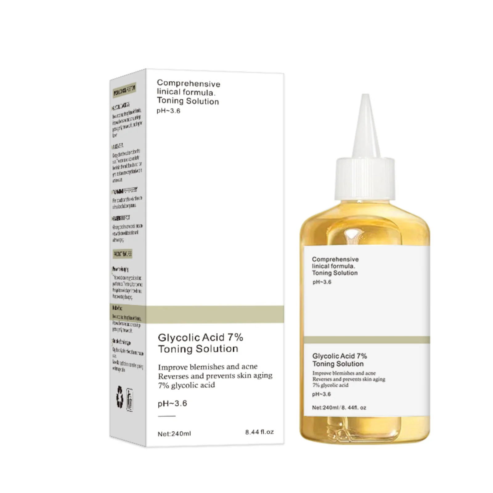 100ml Tonico ringiovanente agli acidi della frutta Rimozione dell'acne Segni Rimozione dell'acne a bocca chiusa Lozione ringiovanente idratante per la pelle