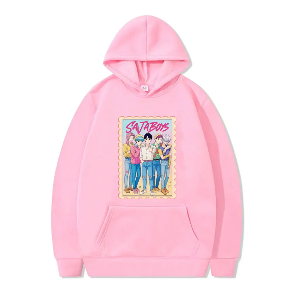 Kpop Demon Hunters Saja Boys Hoodie Men Women Cartoon Fashion Trend Streetwear Men's Oversized Fleece Cotton Hoodies Fans Gift