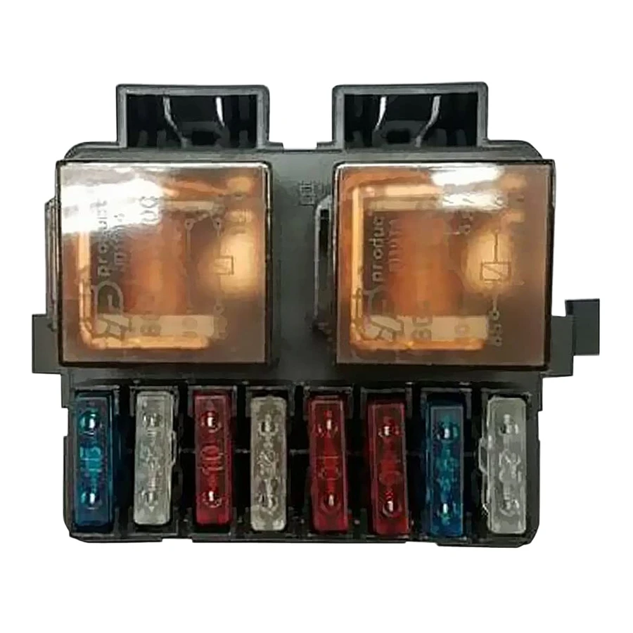 

Suitable for Car and Marine Audio 12V 2 Way Relay Fuses Box Bracket with 8