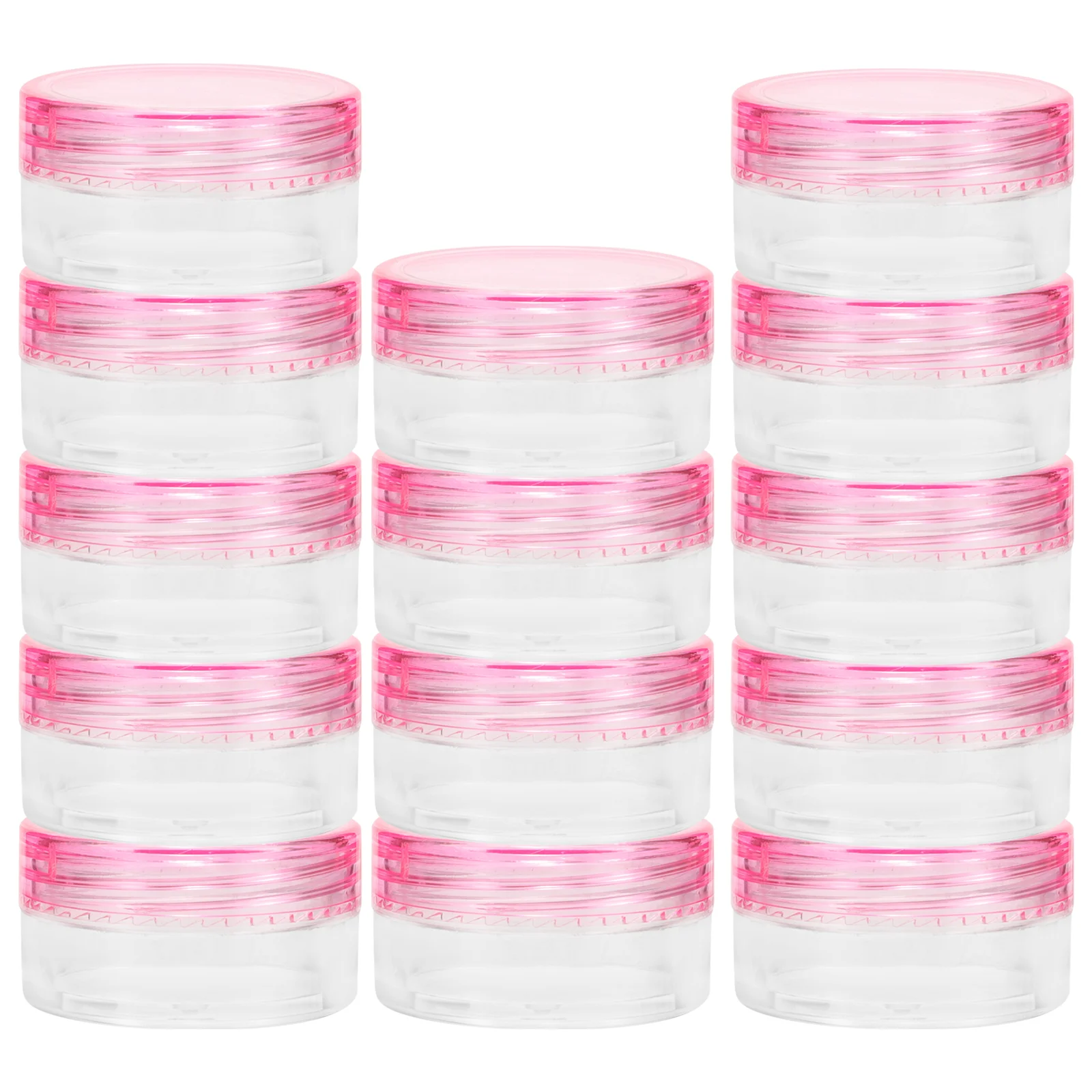 

20 Pcs Travel Jars Clear Container Sample Containers with Lids Cosmetics for Creams Multicolor