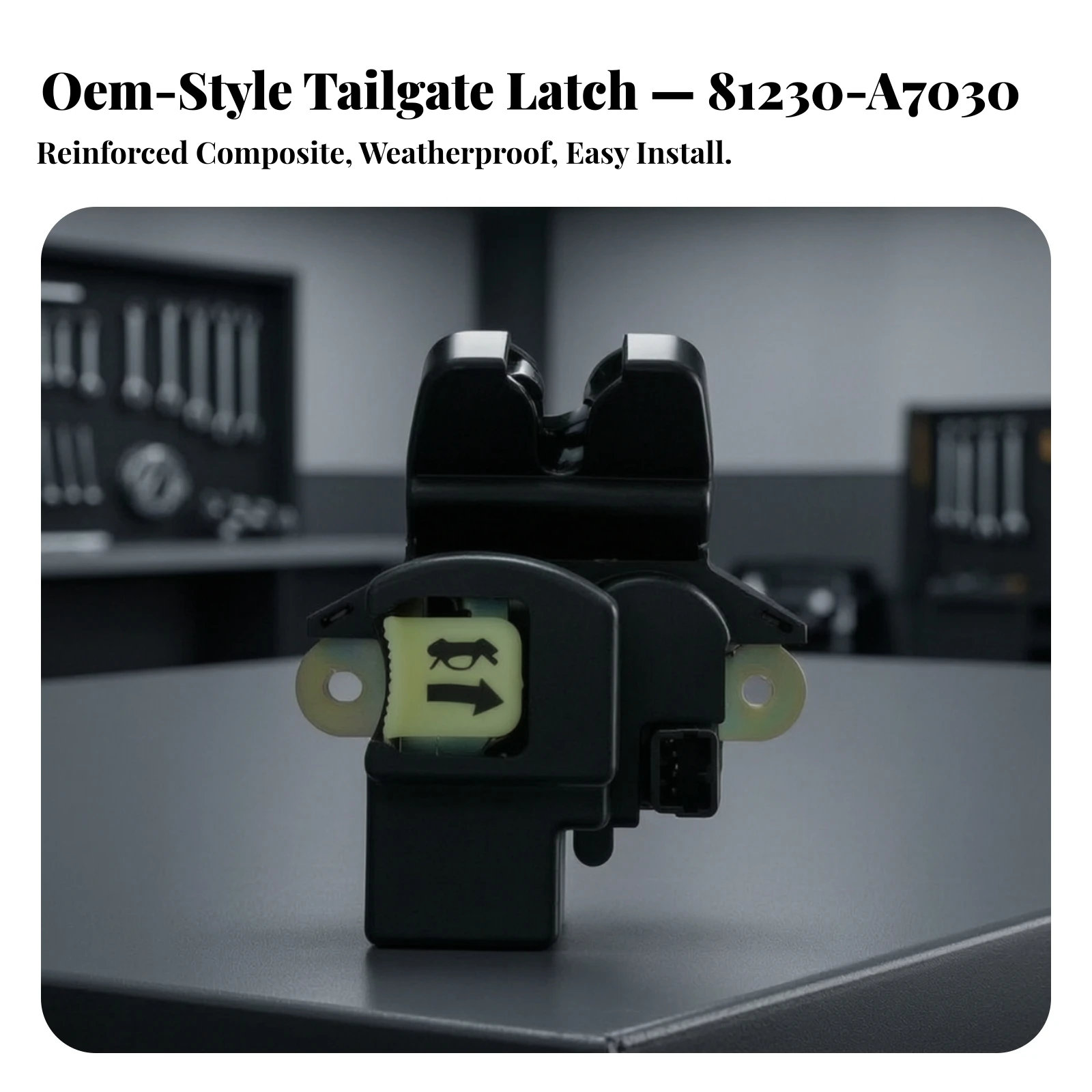 81230-A7030 Lock Latch Assembly Long-Lasting Tailgate Lock Latch Assembly Auto Part Wear-Resistant High Performance