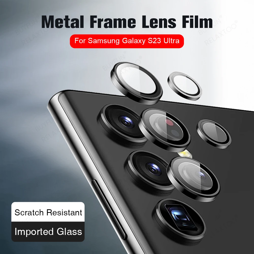 S23Ultra 9D Curved Lens Protection Case For Samsung Galaxy S23 Ultra S 23 S23 Ultra Plus Tempered Glass Cover Samsun S 23ultra