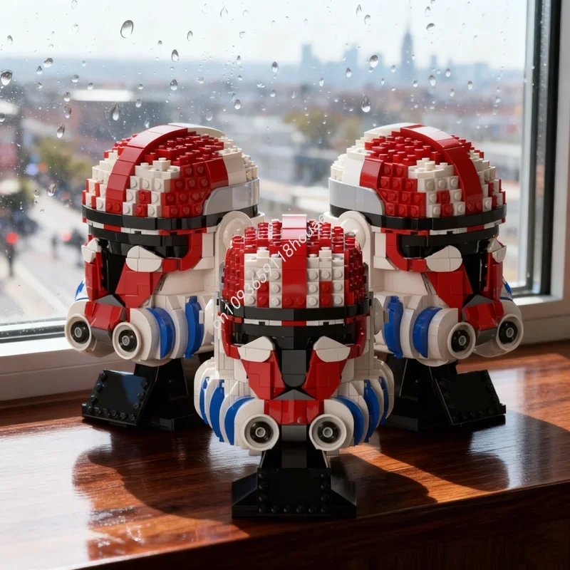 904 Piezas MOC Casco Clon Shaak Ti Modelo de Batalla Estelar Bloques de Construcción Regalo de Navidad Juguetes DIY Educativos Creativos