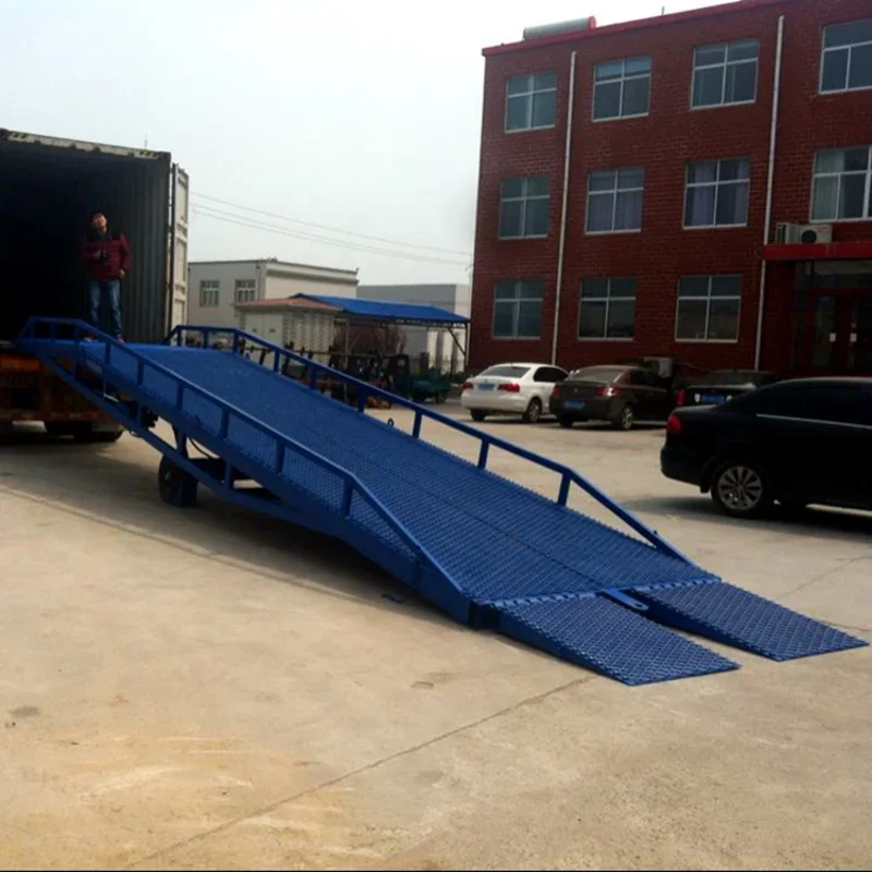 Yg Low Cost 10T Forklift Steel Mobile Loading Dock Ramping Machine Customized Container Load Equipment Ramp Slope Platform Sale