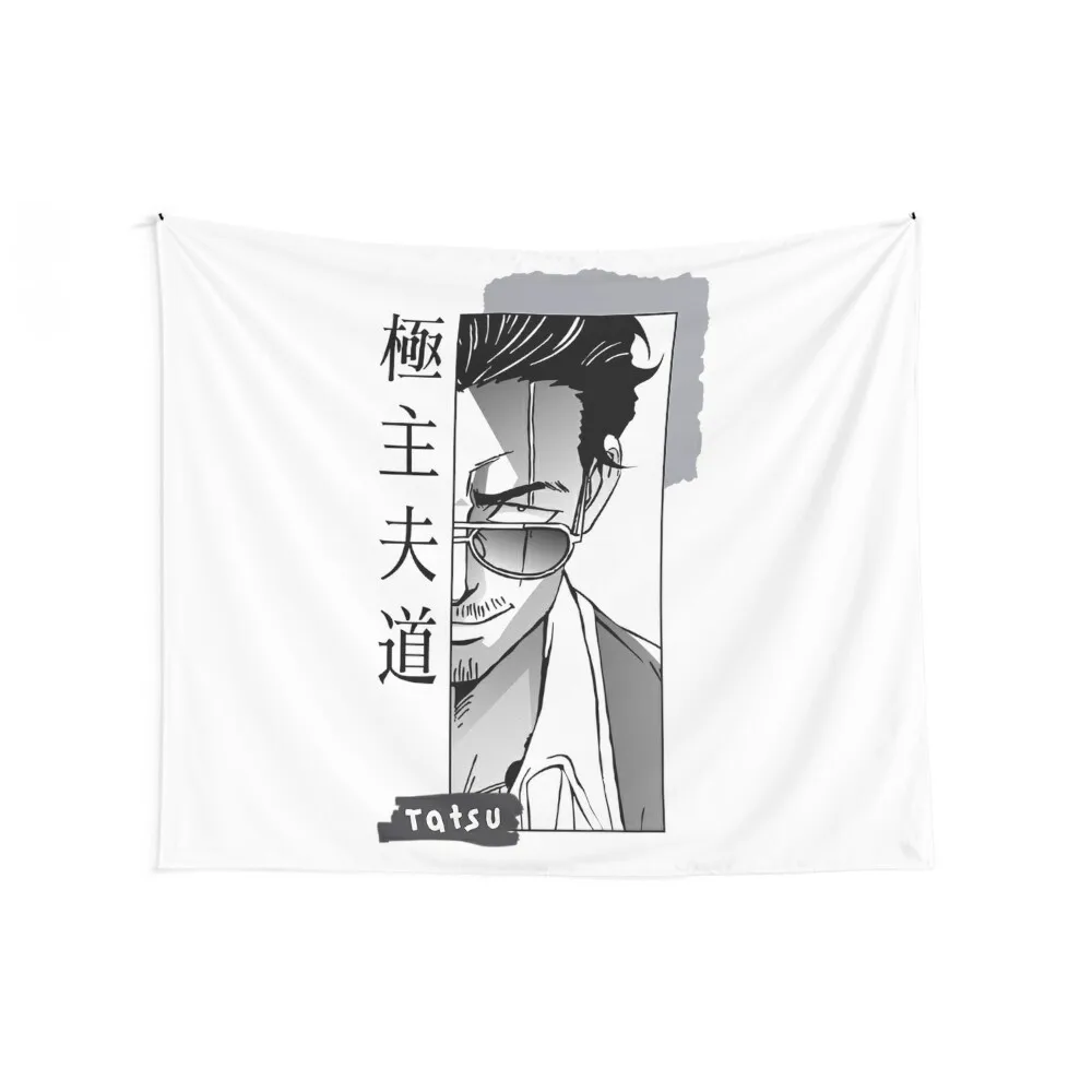 Tatsu - The way of the househusband Tapestry Cute Decor Bedroom Deco Aesthetic Home Decor Anime Decor Tapestry