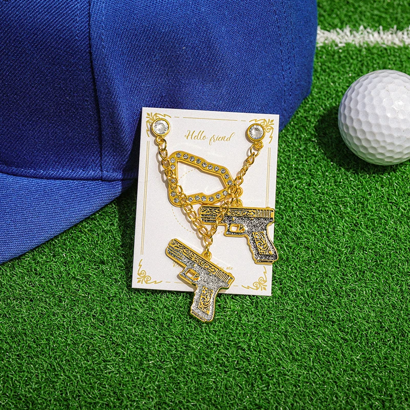 Retro Mexican Metal Hat Clip Pins Enamel Pins Cartoon Boy Gun Baseball Cap Golf Cap Accessories Hat Pin Badge Funny Jewelry Gift