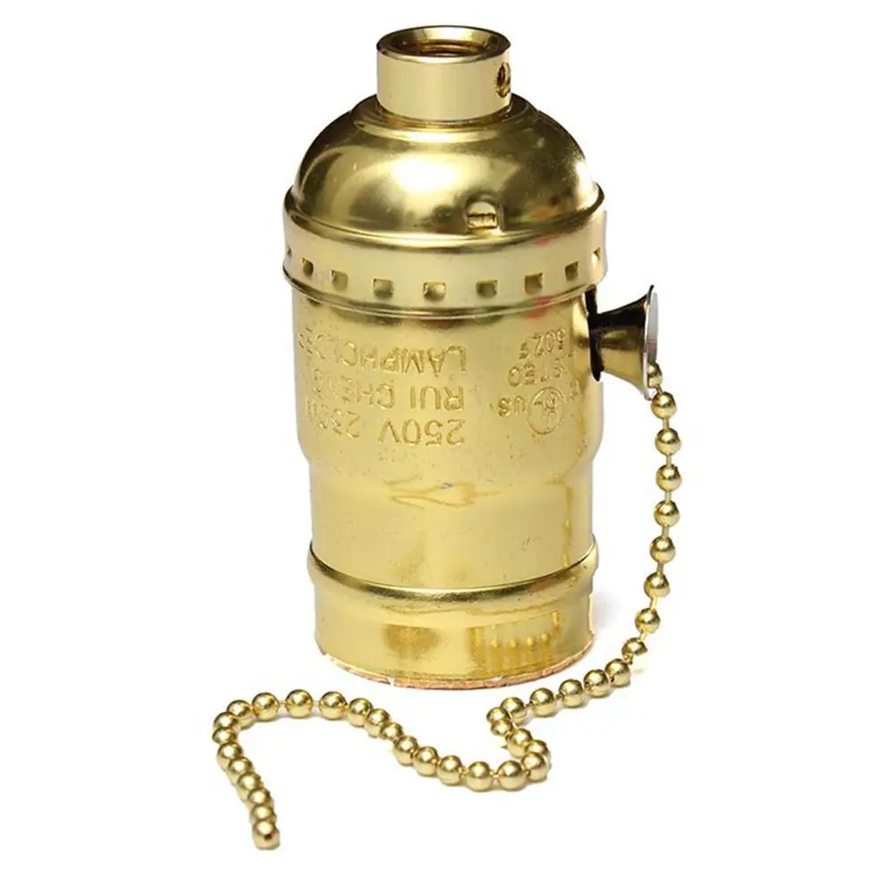 

Ретро Высокое качество Винтовые лампы Основание Держатель лампы Алюминиевый корпус Без переключателя Держатель цоколя для освещения Аксессуары