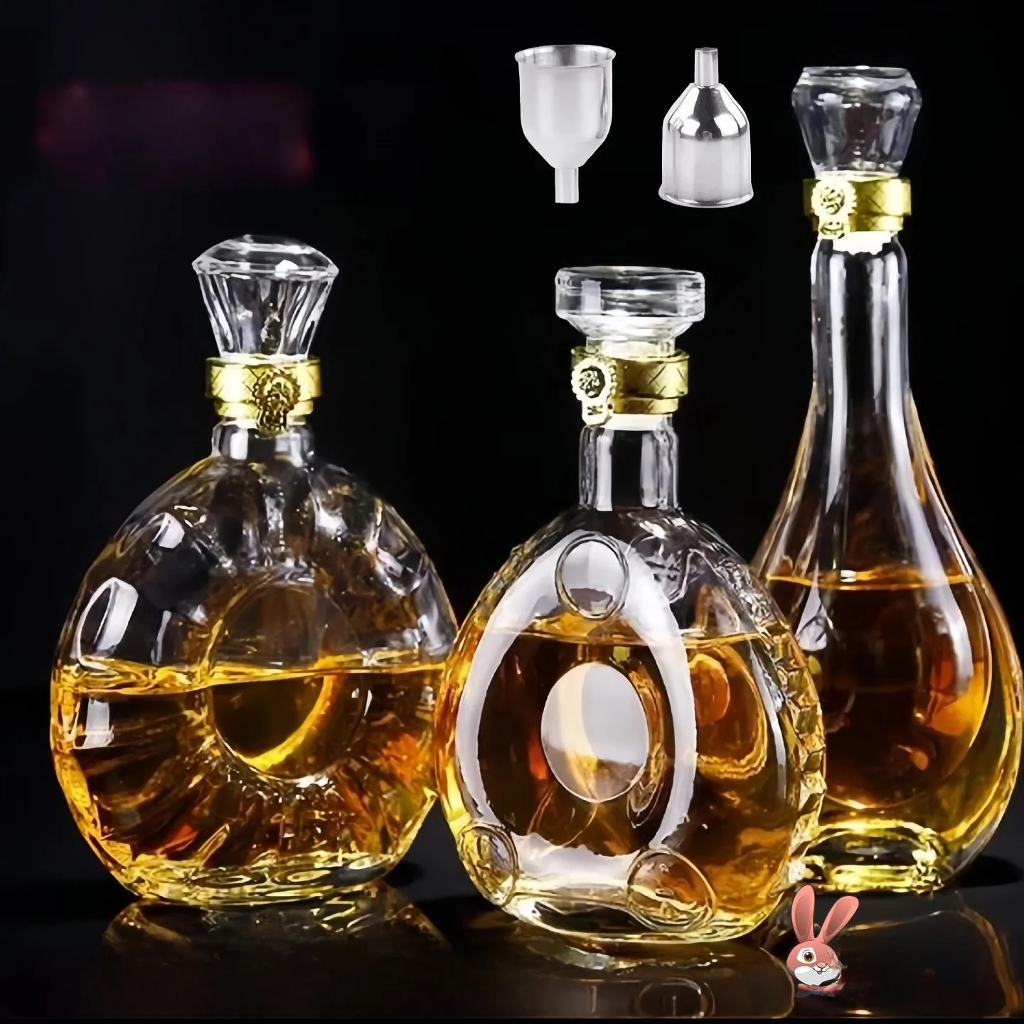 

High Borosilie Glass Small Capaci 2 Jin Home Use Ginseng Soaking Wine Bottle European Sle Sed Storage Jar Ins Trend