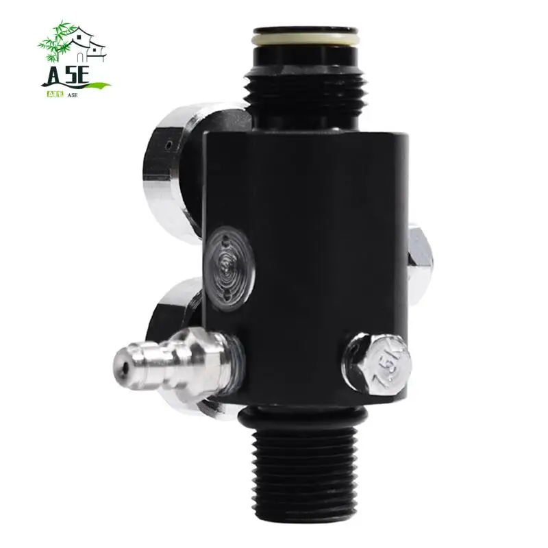 

A05E-M18 Dual Gauge Pressure Regulator Valvula Reguladora Pneumatic Air Valve Fill Station Easy Install Easy To Use