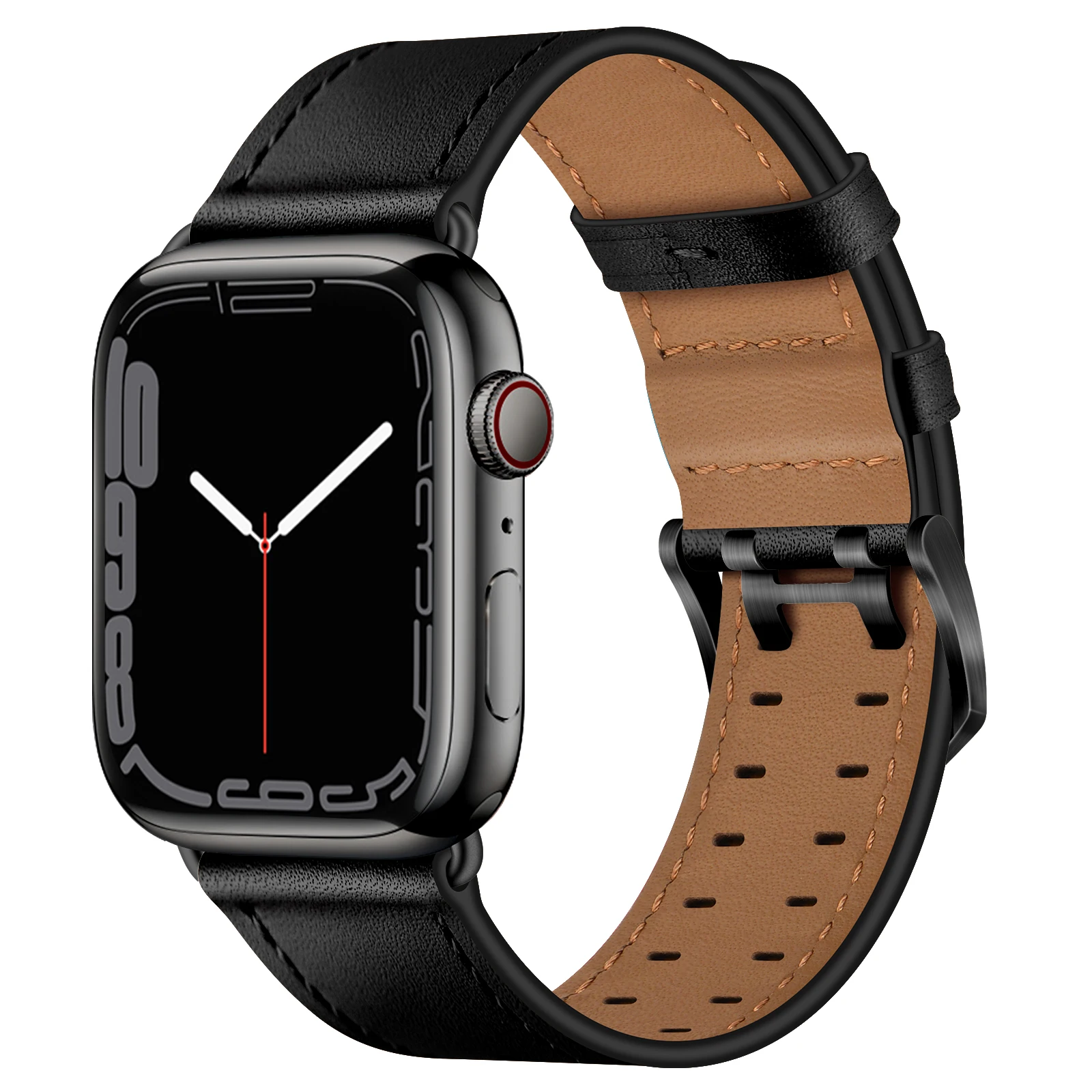 Premium Leather Strap For Apple watch band 49mm 45mm 41mm 44mm 40mm 42mm 46mm Business Wristband iWatch Ultra 10 9 8 7 6 5 4 SE