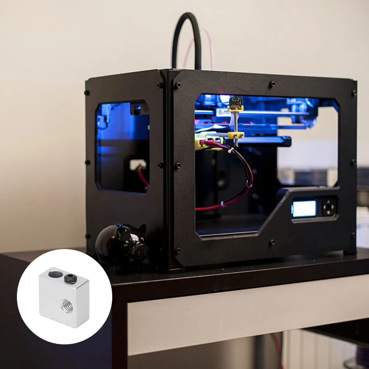 

Комплект из 5 алюминиевых нагревательных блоков для 3D-принтеров, совместимых с экструдерами MK7/MK8, высокопрочные, для замены