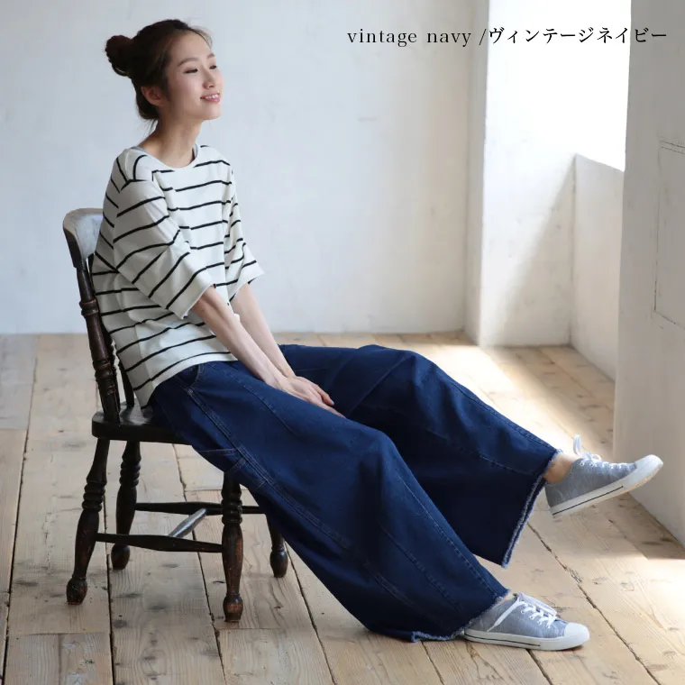 กางเกงยีนส์ทรงขากว้างเอวสูงผ้าฝ้ายยีนส์แบบใหม่ประจำฤดูใบไม้ร่วงปี 2025 แต่งขอบรุ่ย สไตล์ลำลอง ใส่ได้หลายโอกาส ไซส์พลัสสำหรับผู้หญิง