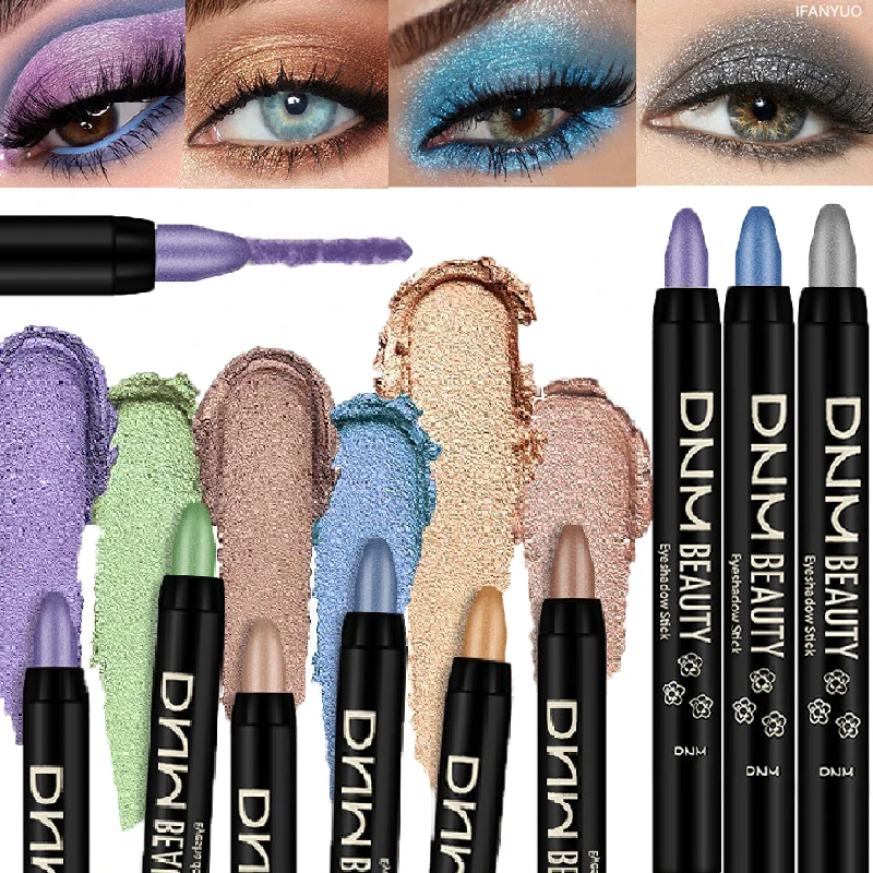 16 farben Schimmer Lidschatten Stick Perlglanz Wasserdicht Eyeliner Seidenraupe Stift Glitter Langlebig Highlighter Bling Augen Make-Up