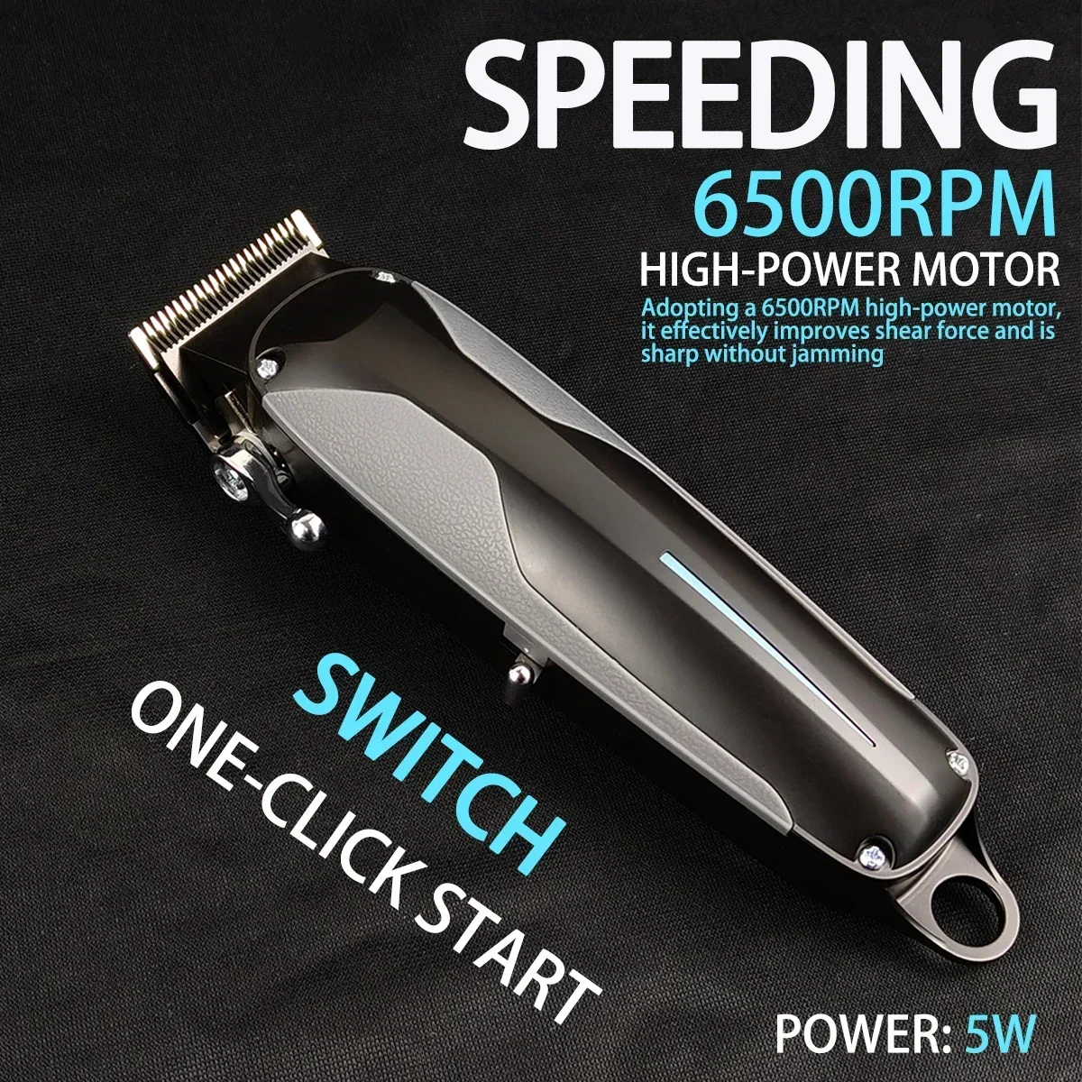 المهنية الكهربائية اللاسلكي المقص BRDCLIP 005 006 6500 دورة في الدقيقة المحركات الحلاق مجموعة أداة تهذيب اللحية ماكينة قص الشعر للرجال