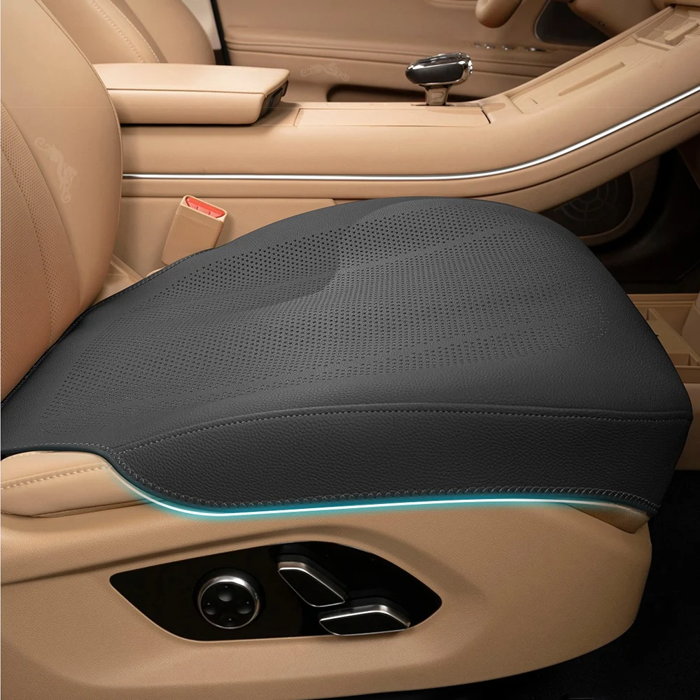 سامسونج الفاخرة غطاء مقعد السيارة لينة نابا الجلود وسادة مقعد السيارات لشركة فولكس فاجن جولف GTI طوارق بولو ID.4 X جيتا باسات تيجوان #4