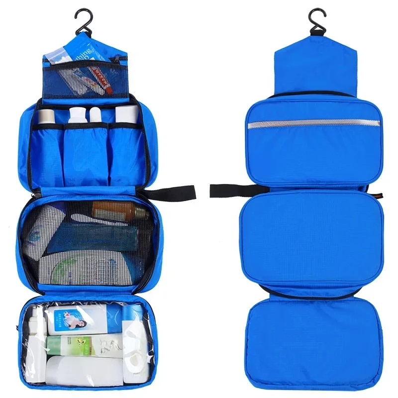 Hanging Men's Toiletry Bag Large Waterproof Cosmetic Bags Travel Organizer Lady Toiletries Makeup Toilet Foldable Bathroom Kit