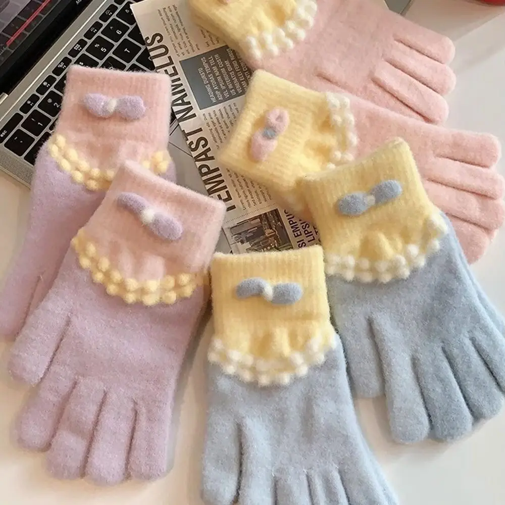 موضة لينة قفازات كاملة الأصابع يندبروف الباردة والدليل على قفازات الشتاء الملونة الدافئة القيادة التزلج القفازات الاطفال قفازات وقفازات