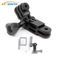 Aluminum Alloy Three-Way Pivot Arm Mount Adapter For GOPRO Hero 13 12 11 10 9 YI Eken SJCAM DJI OSMO Action Camera Accessories