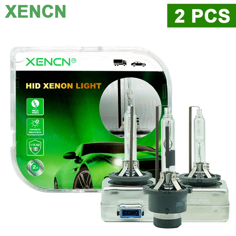 

XENCN OEM D1S D2S D3S D4S D8S D2R HID Xenon HeadLight 35W Original Classic Car Xenon Bulb 4300K Standard White Light, Pair