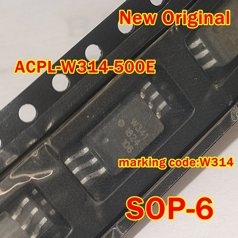

1pcs to 100pcs ACPL-W314-500E ACPL-W314 SOP-6 New Original marking code:W314 0.6 Amp Output Current IGBT Gate Driver Optocoupler