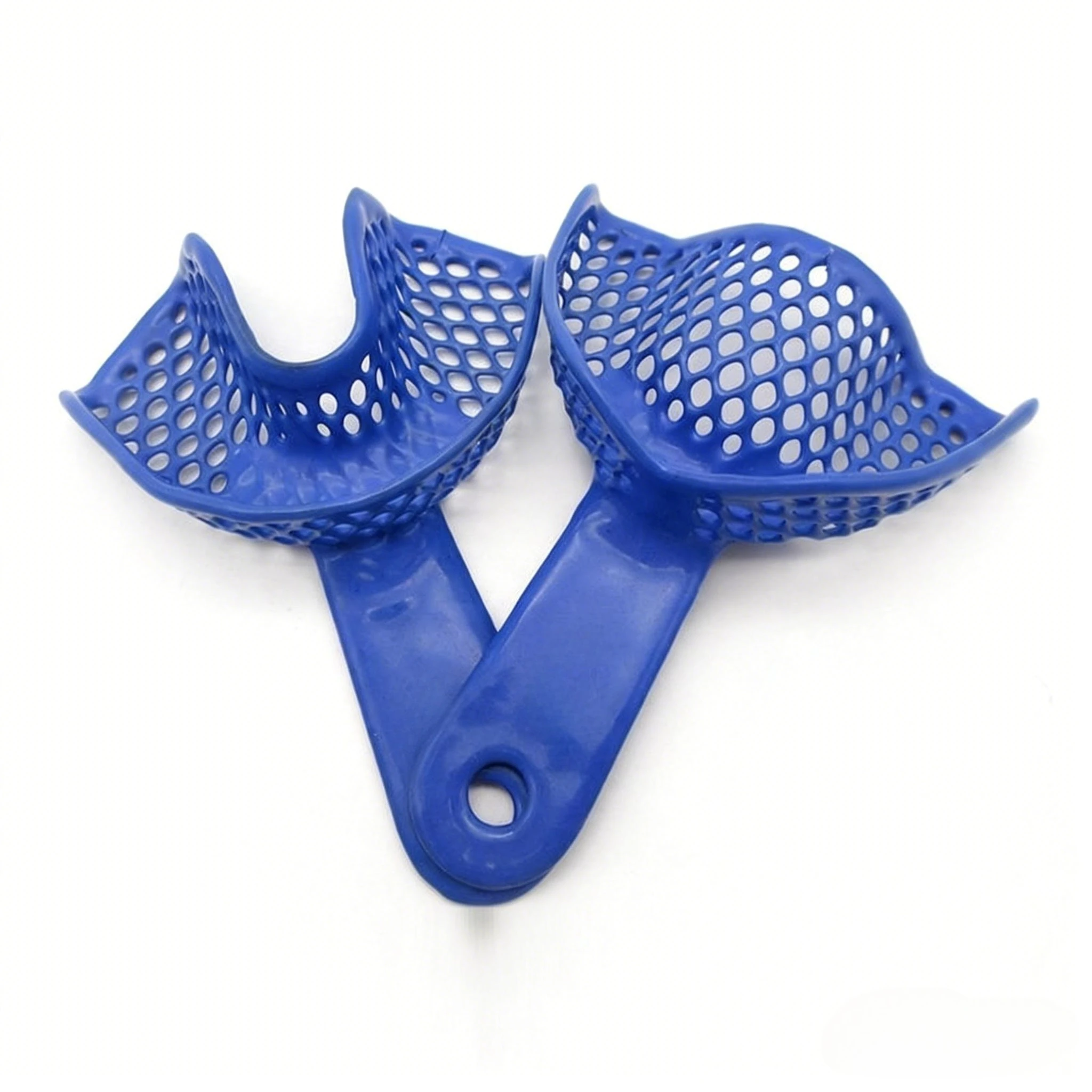 2 Sets Reusable Dental Impression Trays, Sturdy Steel Reinforced, Autoclavable, Essential for Dentist, Lab, Teeth Model Making