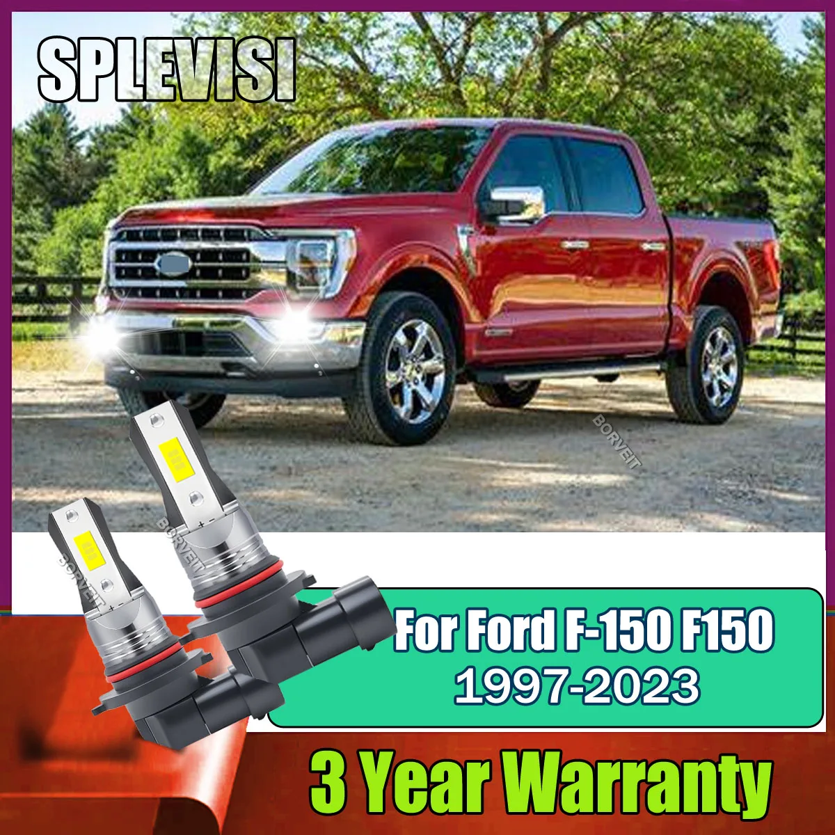 

9145/H10 Modern Fog Lights - Energy Efficient For Ford F150 1997 1998 1999 2000 2001 2002 2003 2004 2005 2006 2007 2008 -2023