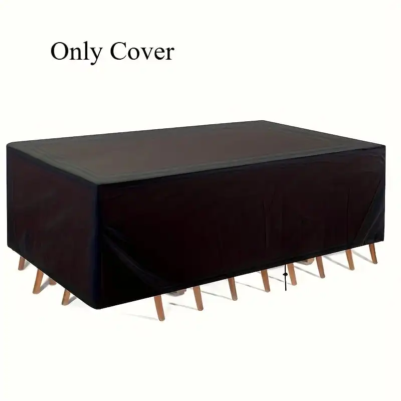 Multiple Sizes Rectangular Patio Dining Set Cover Waterproof Heavy Duty UV Resistant Outdoor Table Chair Cover All Weather