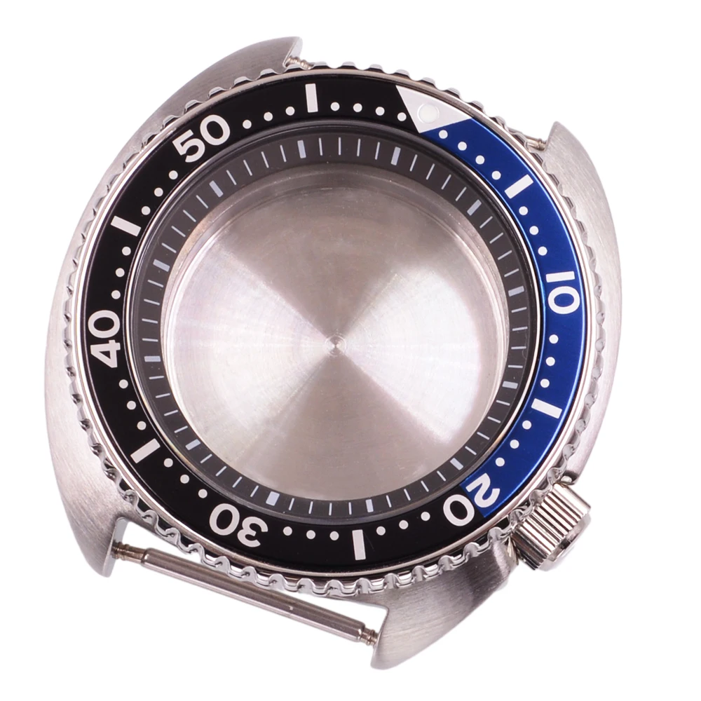 45mm Sapphire Glass Solid stainless steel Watch Case Fit NH35A NH36A NH35 NH36 Movement