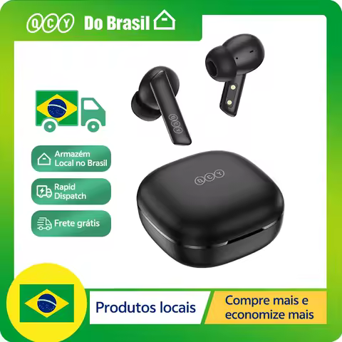 Qcy ht05 anc fones de ouvido sem fio 40db cancelamento de ruído ativo bluetooth 5.2 fones 6 microfone enc hd chamada fone de ouvido tws