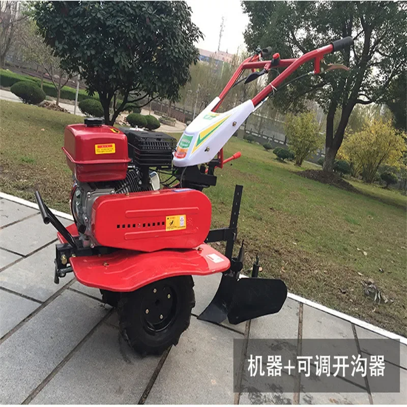 Multifunctional Weeding and Trenching Rotary Tiller for Diesel Soil Cultivation and Ridging Machine Plowing and Tilling