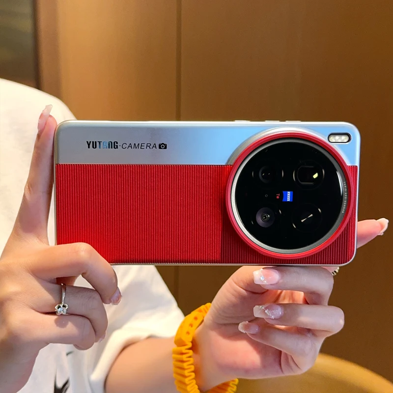 สําหรับ Vivo X200s X200 Ultra กรณีแฟชั่น Textured ลายหนัง PU + กรอบไฟฟ้าป้องกันกล้องสําหรับ X 200 Ultra