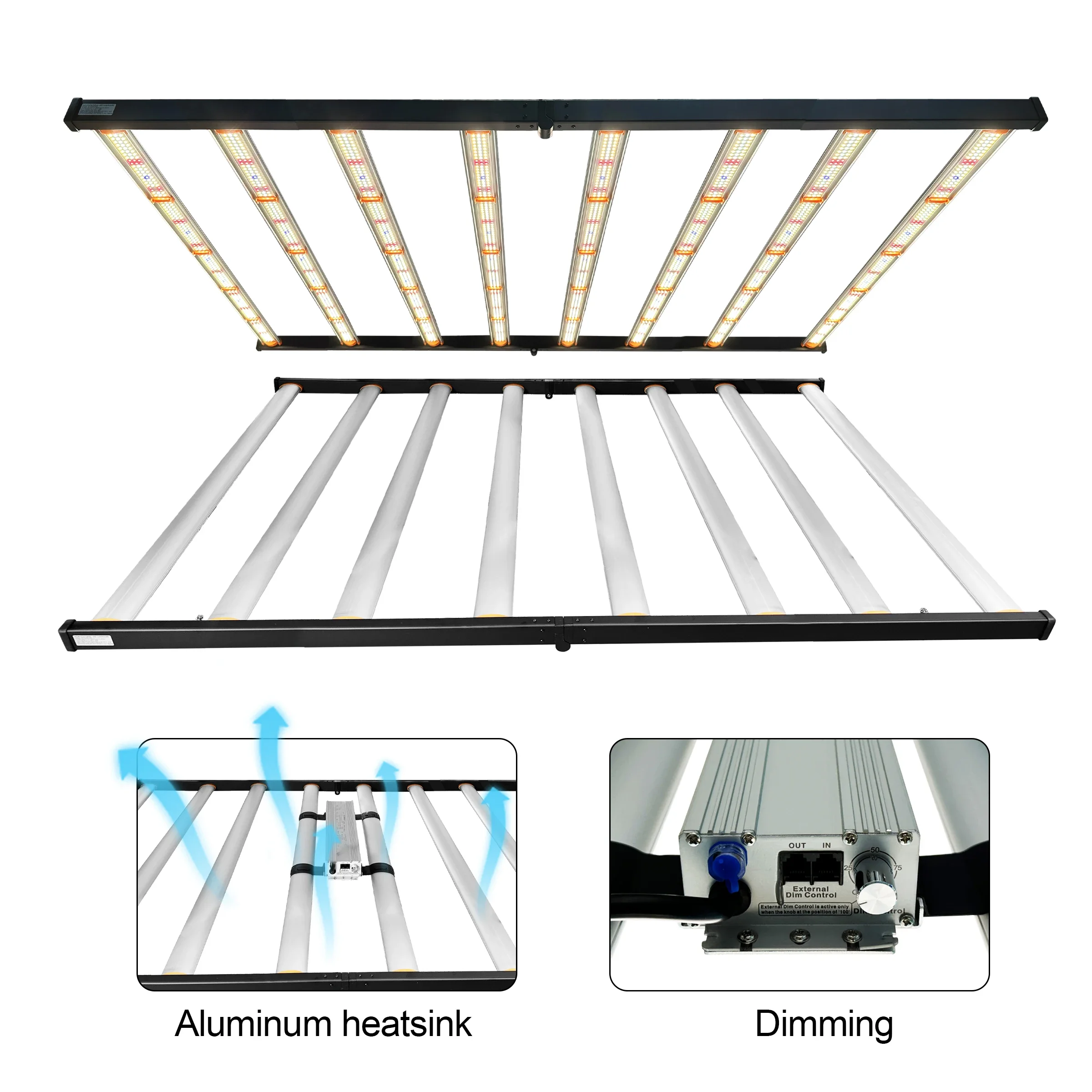 Premium 1000w led grow light 5x5 LED Plant Grow Light Ideal for Indoor Plant Cultivation and Greenhouse Environments  Featuring