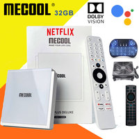 MECOOL KM2 PLUS DELUXE Android 11 Certified TV BOX Google TV Dolby Vision Atmos 4GB DDR4 32GB 1000M LAN WIFI 6 4K Stream TVBOX