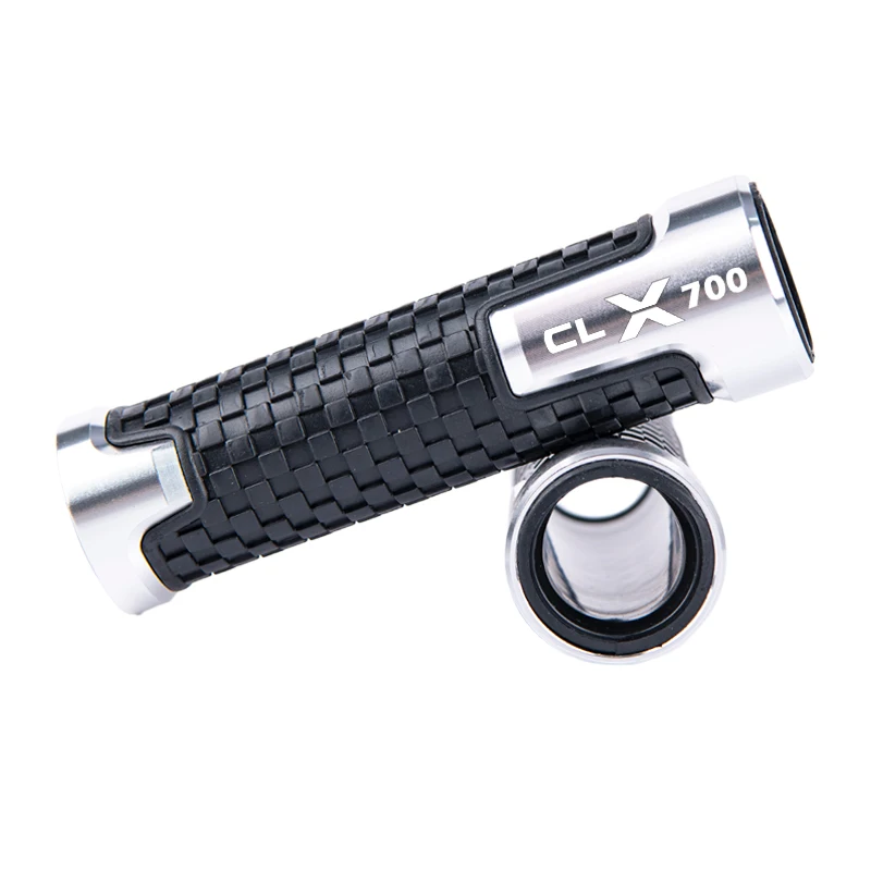 ل CFMOTO CLX700 700CLX 700 CLX الرياضة التراث اكسسوارات دراجة نارية المقود القبضات CNC الألومنيوم المطاط اليد الدافع القبضات