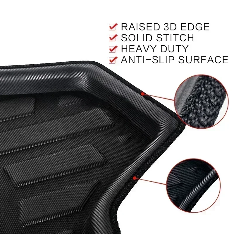 Car Auto Ear Boot Cargo Liner Tray Trunk Floor Carpet for MG MG4 EV Mulan 2022 2023 2024 Mat Carpet Pad Anti-dirty