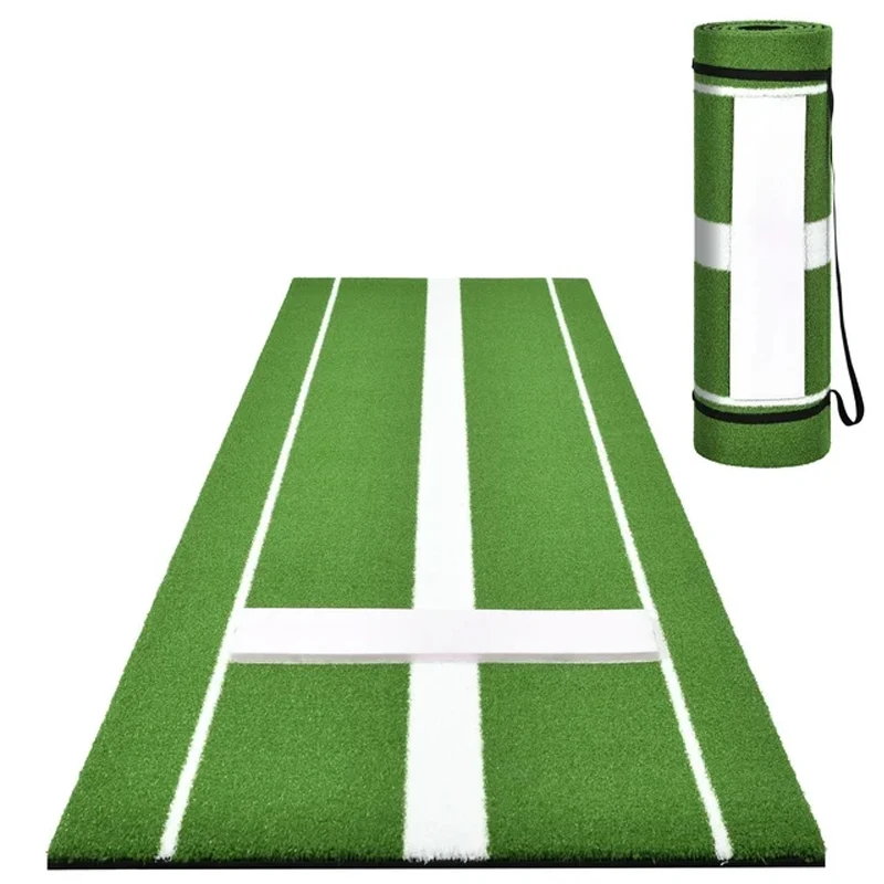 Hot-Selling Green Softball Pitching Mats with Non-Slip Rubber Bottom Outdoor Baseball Batting Practice Mats Training Equipment