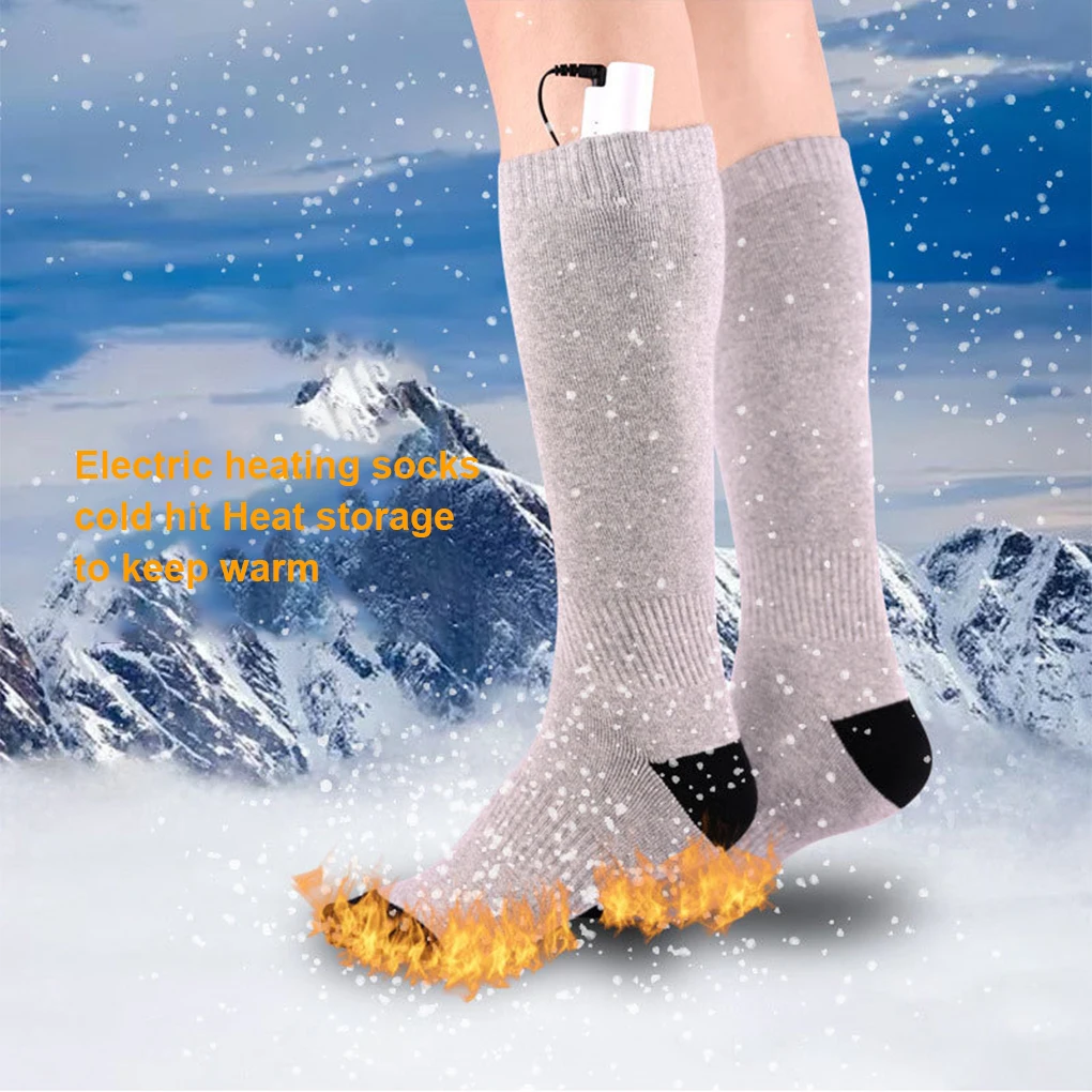 Chaussettes électriques isolées unisexes intelligentes, chaussettes de sport métropolitaines, bas thermiques, ski, cyclisme, hiver