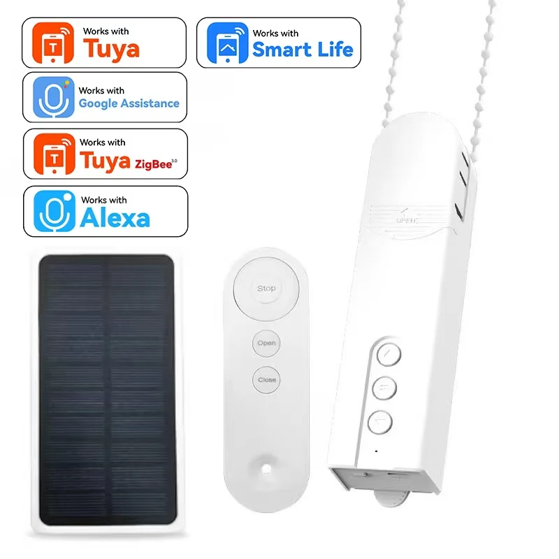 Smart Motorised Blind Automatic Electric Roller Shutter Shadows Robot Driver for Tuya Zigbee App Google Home Alice Alexa Voice