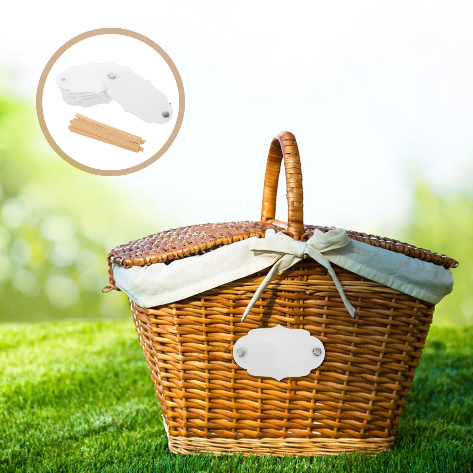 

10 шт. пустых акриловых этикеток для корзин, с возможностью письма и стирания, для контейнеров, органайзеров для кладовой, дома и кухни