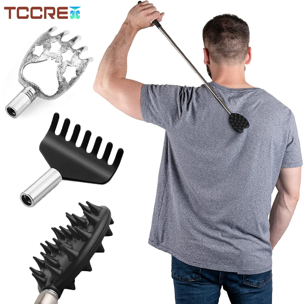 

3Pcs Portable Detachable Back Scratcher Massager Claw Telescopic Back Scratcher for Convenient Scratching Massage Relaxation