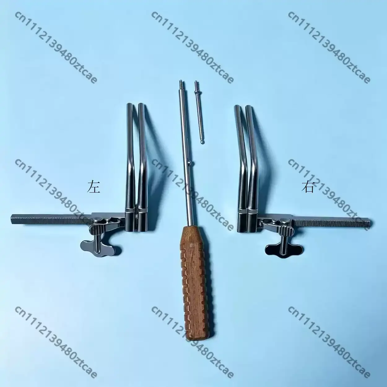 Medical orthopedic cervical retractor spreader with hand crank, spinal interbody fusion instrument for hospital surgery use
