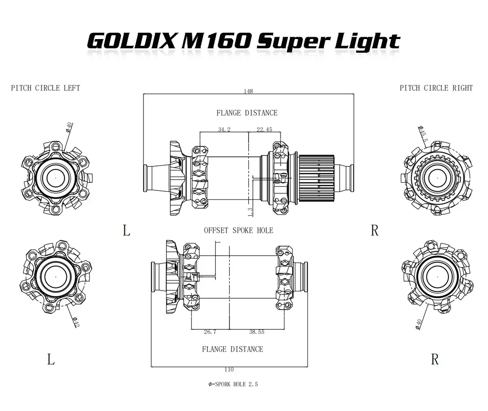 GOLDIX Super Light MTB BOOST Hub 6 Bolt Disc Brake Straight Pull 28H Ratchet 72T Mountain Bike Hub for SHIMANO 11 12 Speed