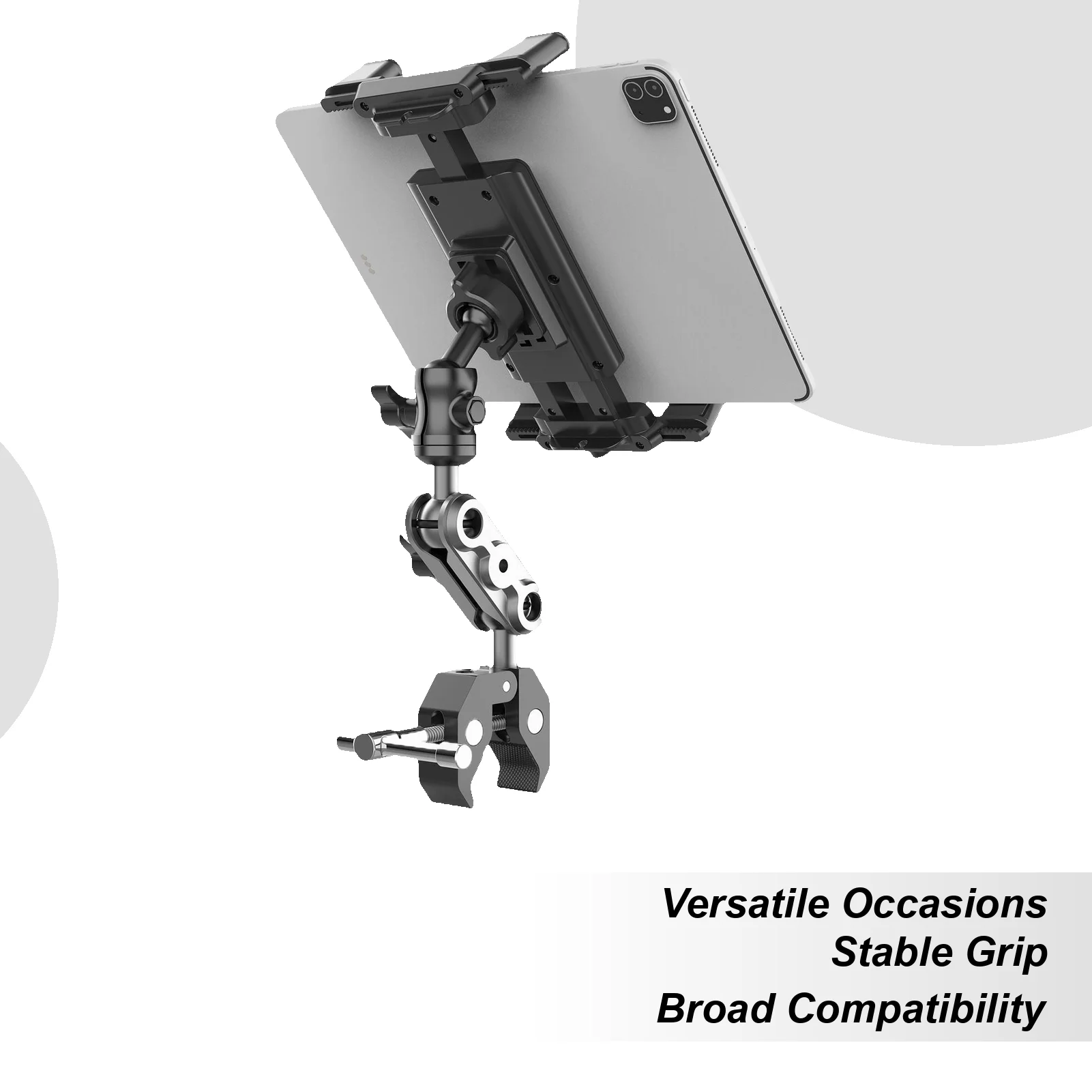 Tablet Holder For Treadmill Exercise Bike Clamp Adjustable Phone Stand For Reading News Video Calling Home Gym Exercise Bike