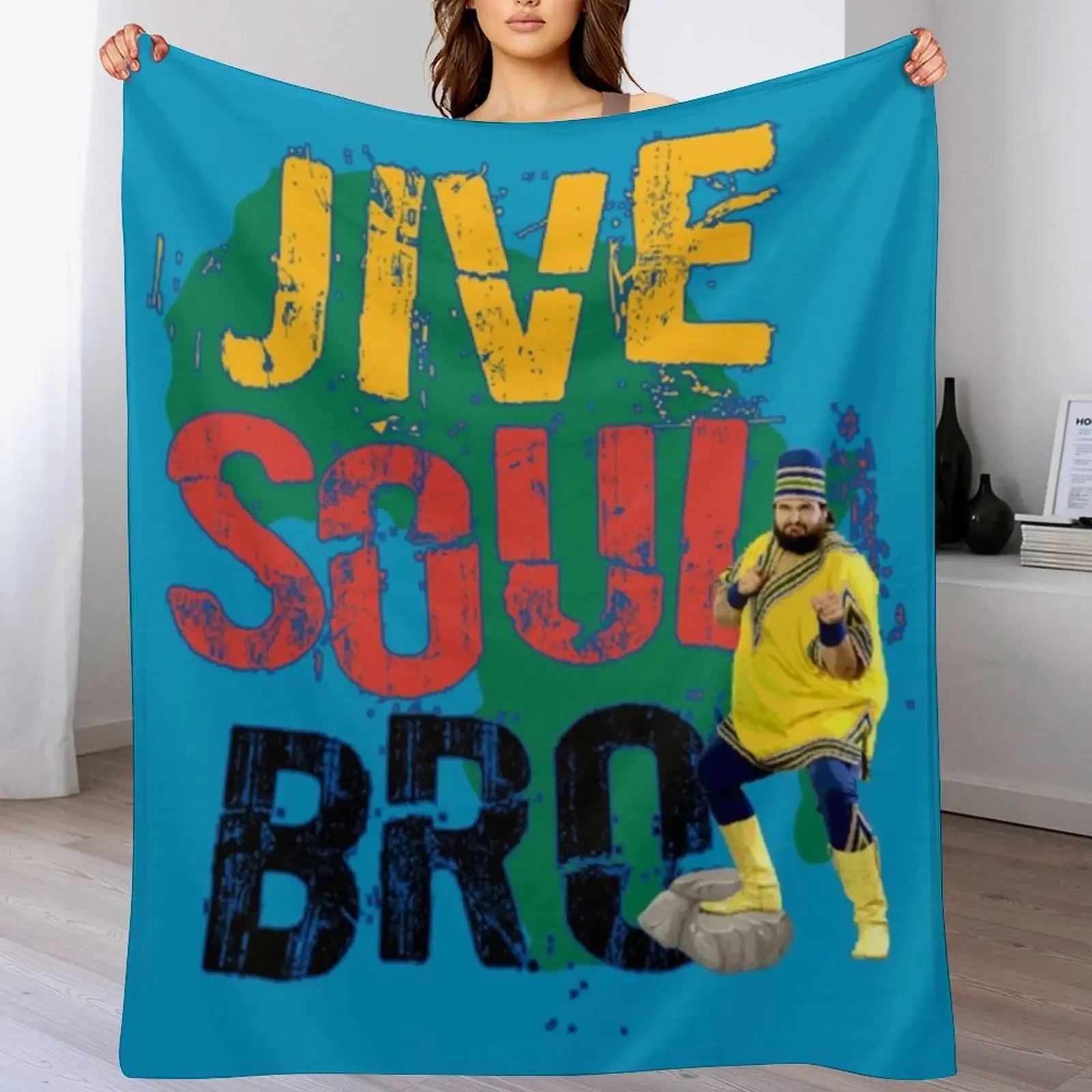 Jive Soul Bro Shirt Throw Blanket Luxurious Soft Fuzzy Blanket for Sofa Bed